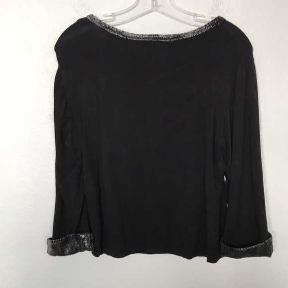 3 PIECE OUTFIT SNAKESKIN SILVER & BLACK SOFT MATERIAL SZ 14, WITH 2 BLOUSES SZ L - Picture 10 of 10